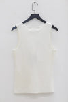 SWAYING/KNIT water drop hollow silk vest SW24SS1T34 white